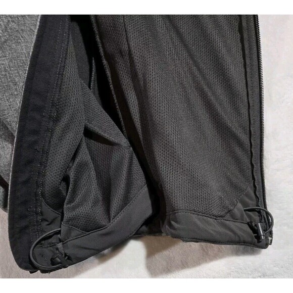 The North Face Windwall Full Zip Gray Jacket Mens Medium Fleece Lined - Picture 5 of 16